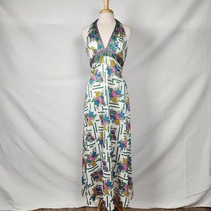 Yamel Acapulco 70's Greek Goddess Maxi Dress